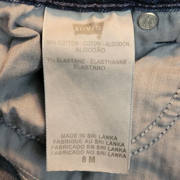 Vtg Levi's Jeans 8 Demi Curve Classic Bootcut Mid Rise Medium Dark Wash Y2K - Picture 5 of 11